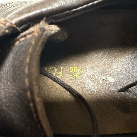 Men's footprints Birkenstock Brown Leather Shoes - Picture 4 of 9